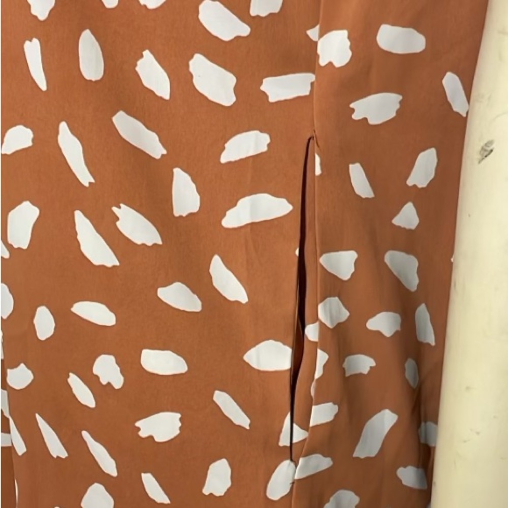 Umgee Orange and White Patterned Dress - Picture 13 of 15
